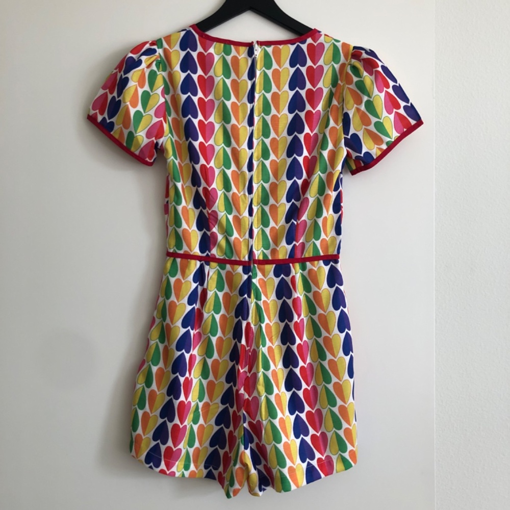 Unique Vintage Rainbow Heart Romper, NWT - Picture 7 of 13
